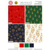 Tissu 100 % coton métallisé simple de Craft Cotton Co., 112 cm de large, pour travaux manuels, couture, patchwork et décoration d'intérieur.